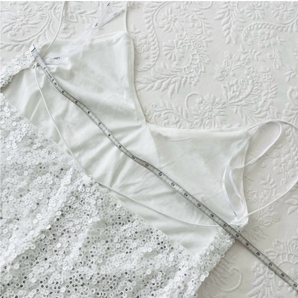 Lulus Force of Fashion White Backless
Sequin Mini Dress Large - Picture 5 of 7